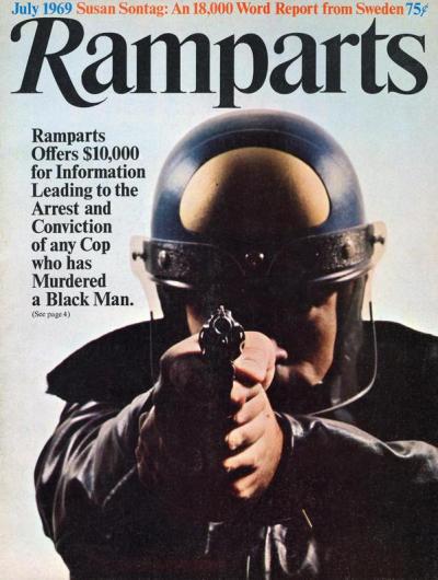 Ramparts Magazine offers a reward for convicting a police officer for murdering a Black man