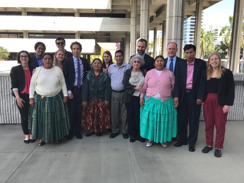 Mamani case plaintiffs and legal counsel